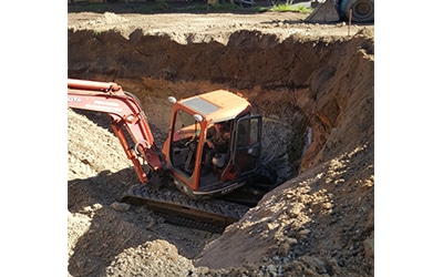Excavator Pool Dig